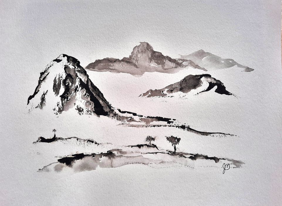 Arbre et montagne 262 - Jules Morissette