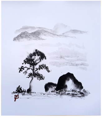 Arbre roches et montagnes 281 - Jules Morissette