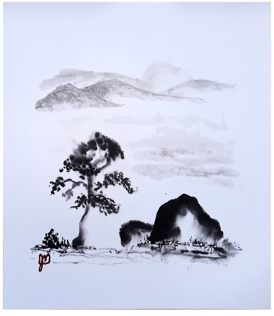 Arbre roches et montagnes 281 - Jules Morissette